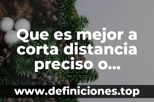 Que es el defecto interno de la bomba de gasolina 3 Que es mejor a corta distancia preciso o defecto