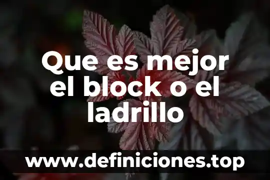 Qué es mejor y baratas yamaha o honda 7 Que es mejor el block o el ladrillo