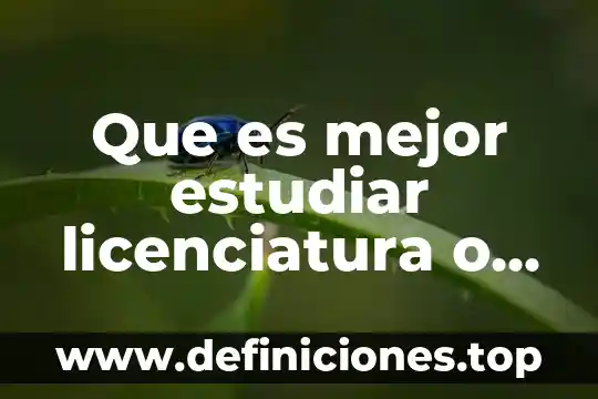 Porque estudiar ingles por que es el idioma universal 8 Que es mejor estudiar licenciatura o ingenieria