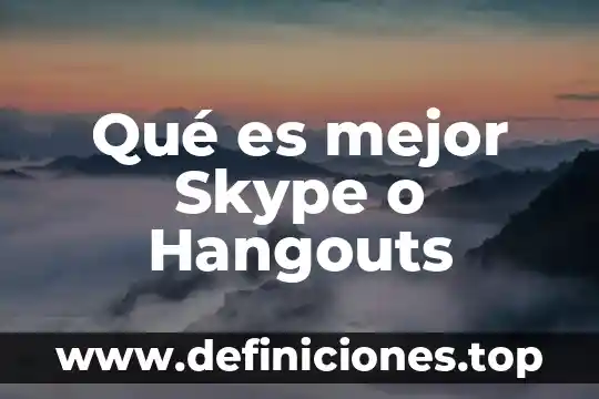 Que es mejor una pagina o un perfil de facebook 8 Qué es mejor Skype o Hangouts