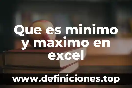Que es el importe maximo en citibanamex 4 Que es minimo y maximo en excel