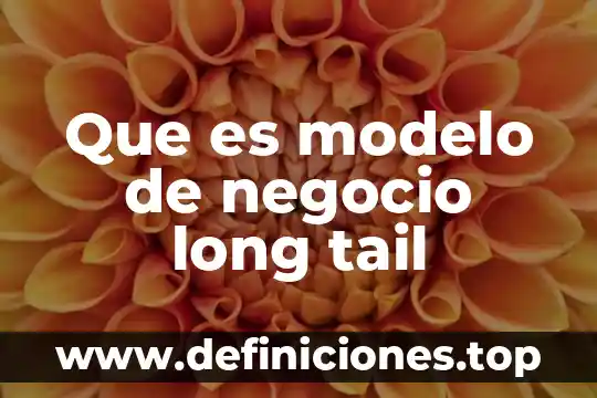 Qué es el long tail en marketing 3 Que es modelo de negocio long tail