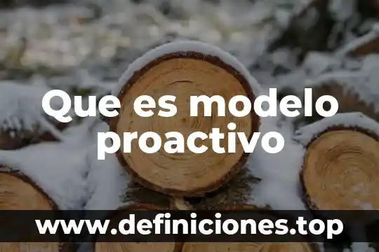Que es modelo de comprendedores de la ems 7 Que es modelo proactivo