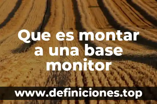 Air quality monitor que es 5 Que es montar a una base monitor