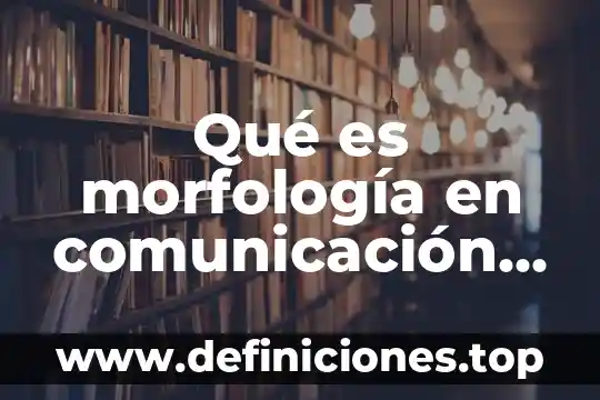 Que es una tarjeta electronica 3 Qu茅 es morfolog铆a en comunicaci贸n ejemplos