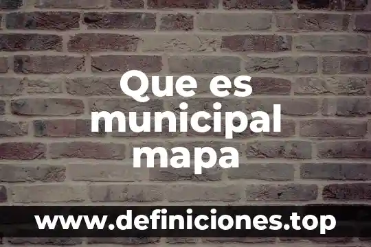 Que es municipal mapa