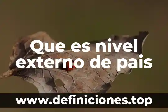 Qué es nivel de riesgo laboral 3 Que es nivel externo de pais