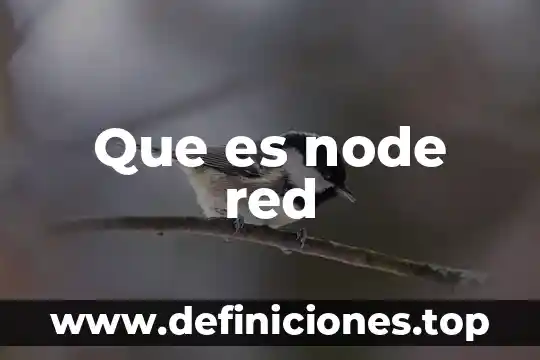 Que es node red