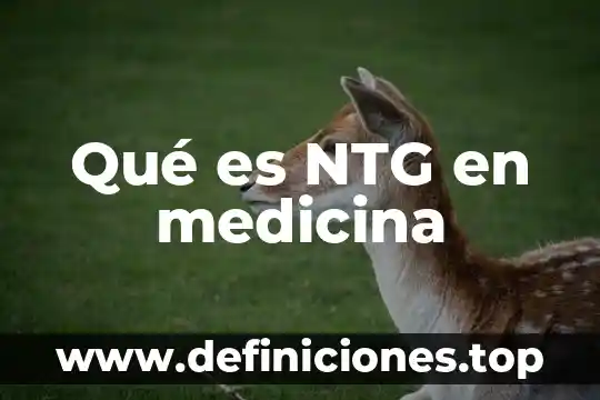 Para que es la medicina Brucap 8 Qué es NTG en medicina