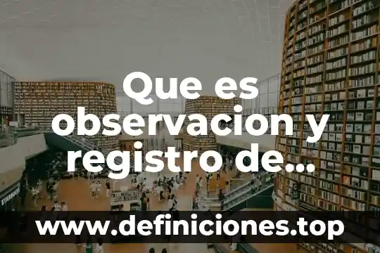 Qué es base de datos en informática administrativa 8 Que es observacion y registro de datos en metodologia