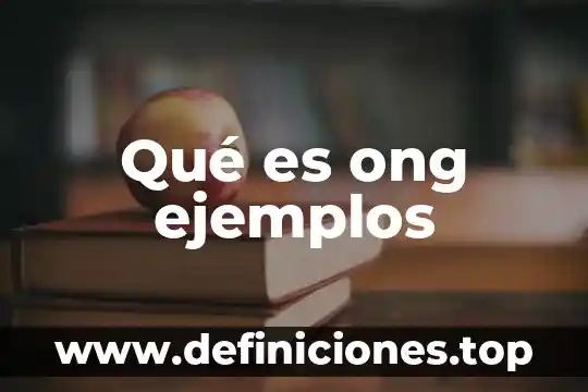 Que es una referencias bancarias ejemplos 4 Qué es ong ejemplos