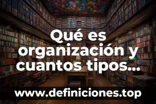 Que es clima y cuantos tipos hay 5 Qué es organización y cuantos tipos hay