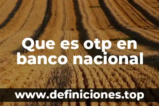 Qué es la globalización según Banco Interamericano de Desarrollo 7 Que es otp en banco nacional