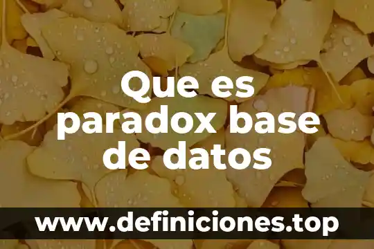 Para que es la validación de datos en excel 3 Que es paradox base de datos