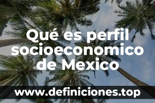 Que es un estudio socioeconomico de una construccion 3 Qué es perfil socioeconomico de Mexico