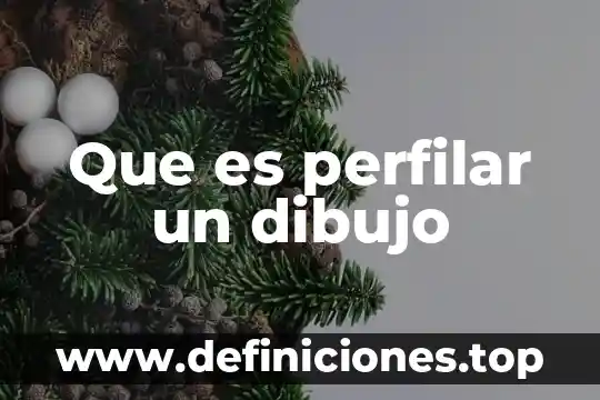 Que es un dibujo aspero 4 Que es perfilar un dibujo