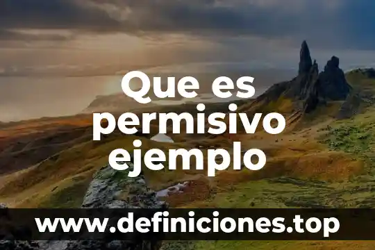 Que es una reaccion quimica y un ejemplo 4 Que es permisivo ejemplo