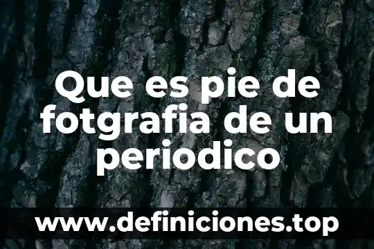 Que es el edicto del periodico financiero 5 Que es pie de fotgrafia de un periodico