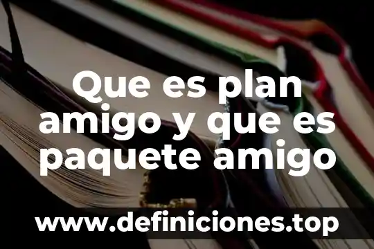 Qué es el plan to inventory SAP 3 Que es plan amigo y que es paquete amigo