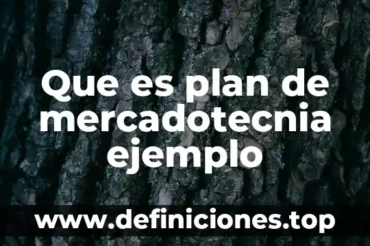 Que es un plan de accion alternativo 8 Que es plan de mercadotecnia ejemplo