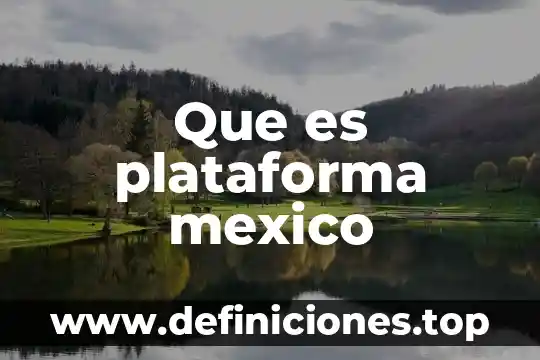 Que es plataforma virtual significado 6 Que es plataforma mexico
