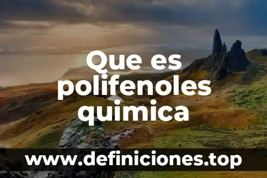 Que es polifenoles quimica
