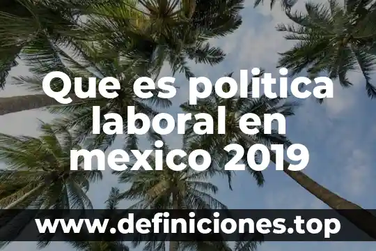 Que es el examen ambiental laboral 5 Que es politica laboral en mexico 2019