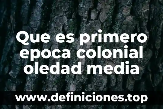 Que es el equilibrio del desarrollo sustentable 4 Que es primero epoca colonial oledad media