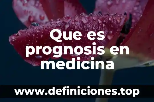 Que es linimentos en medicina 6 Que es prognosis en medicina