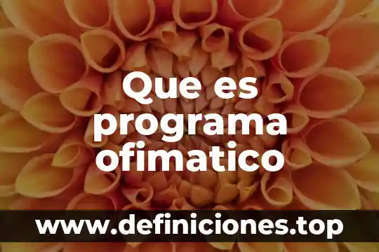 Proceso de certificación que es y con que metodología 3 Que es programa ofimatico
