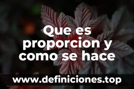 Que es la proporcion directa fisica 3 Que es proporcion y como se hace