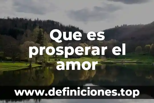 Sobre que es el amor drama chino 6 Que es prosperar el amor