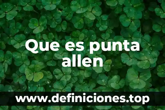 Que es una punta de brote 4 Que es punta allen