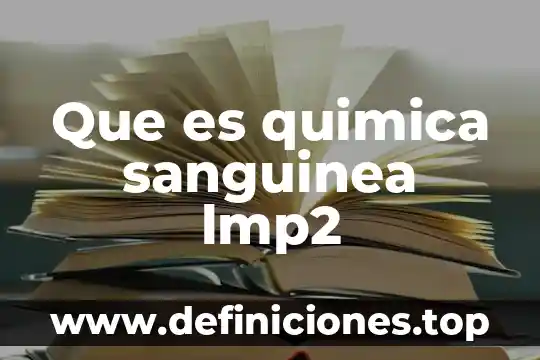 Qué es bueno para controlar la presión sanguínea 5 Que es quimica sanguinea lmp2