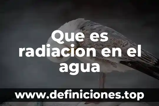 Qué es correcto pila de agua o tanque de agua 8 Que es radiacion en el agua