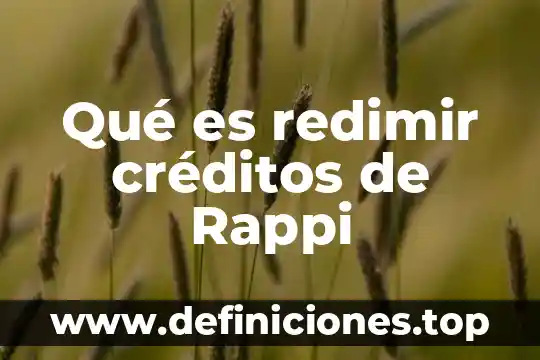 Que es tres creditos atrasados 6 Qué es redimir créditos de Rappi