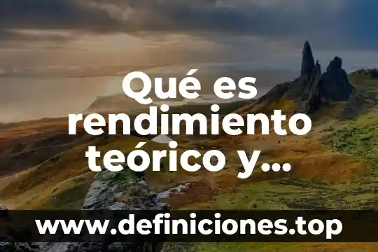 Que es un marco teórico de un corazon de cerdo 4 Qué es rendimiento teórico y ejemplos