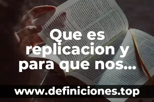 Que es una replicacion en bases de datos 4 Que es replicacion y para que nos sirve en oracle