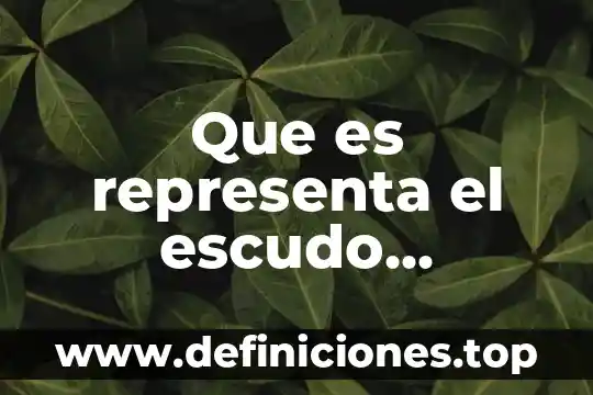 Que es representa el escudo nacional