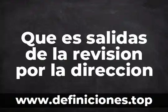 Que es un modulo de entradas y salidas aj65sbtb1-32d 4 Que es salidas de la revision por la direccion
