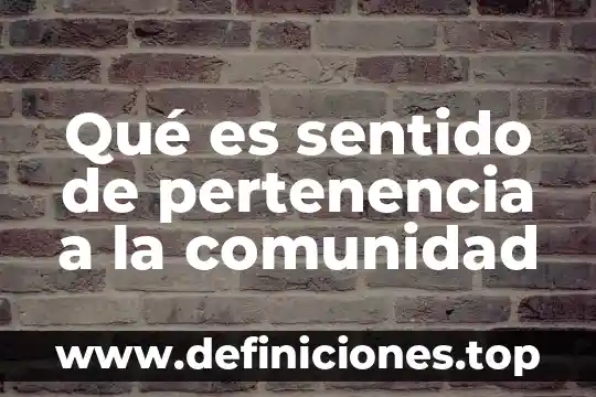 Que es un personal cd player 8 Qué es sentido de pertenencia a la comunidad