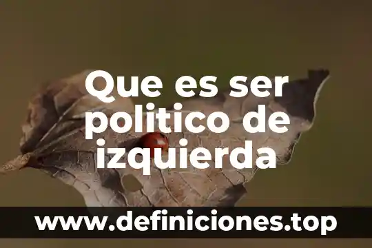 Para arriba abajo derecha izquierda que es 4 Que es ser politico de izquierda