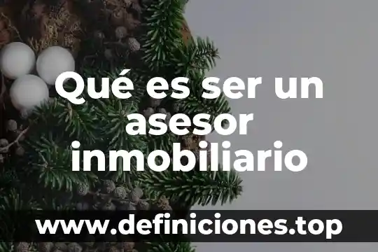 Que es ser voluble 7 Qué es ser un asesor inmobiliario