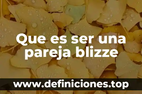 Abfiles que es 6 Que es ser una pareja blizze