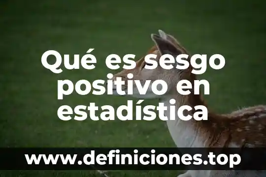 Que es sesgo muestral en estadística 5 Qué es sesgo positivo en estadística