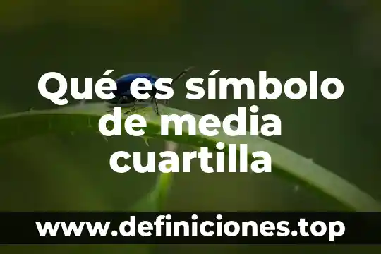 Breve explicación de que es la media luna slp 4 Qué es símbolo de media cuartilla