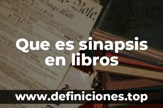 Que es diseño urbano en libros 4 Que es sinapsis en libros