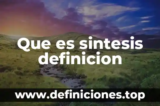 Qué es el marco para la inversión definición 6 Que es sintesis definicion