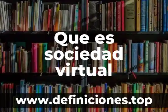 Que es sociedad virtual