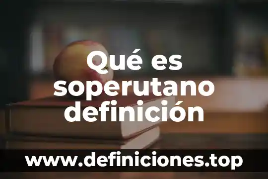 Que es burguesa significado 8 Qué es soperutano definición